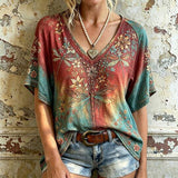 Vintage Bluza S Cvjetnim Uzorkom