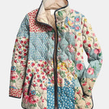 Chloé Cvjetni Padded Patchwork Kaput