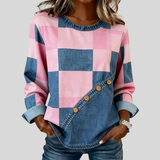 Harmke | Udobna Patchwork Pulover