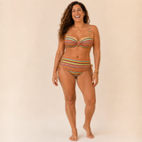 Zafra | Bikini Bandeau s Etnickim Uzorkom u Toplim Tonovima
