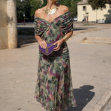 Isabel - Elegantna duga svečana haljina sa V-izrezom
