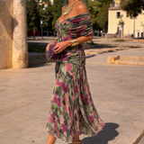 Isabel - Elegantna duga svečana haljina sa V-izrezom