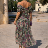 Isabel - Elegantna duga svečana haljina sa V-izrezom