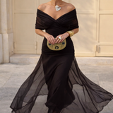 Isabel - Elegantna duga svečana haljina sa V-izrezom