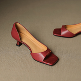 Celin | Peep Toe Cipele od Prave Kože