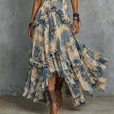 Rosalind | Halter 3D Cvjetna Maxi Haljina