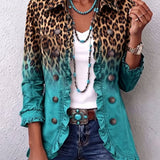 Beatrice | Leopard ombre blazer s volanima