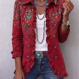 Carlotta | Boho paisley jakna s volanima