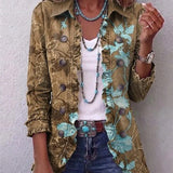 Bianca | Vintage boho cvjetna jakna s volanima