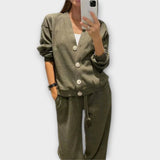 Chantal – Komplet kardigan i pantalone