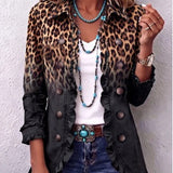 Valentina | Lepršavi leopard uzorak blazer